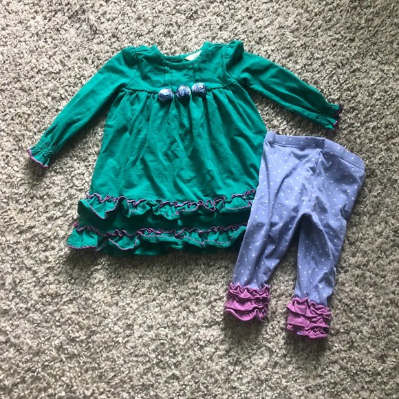 Matilda Jane Under the Leaves dress leggings 6-12